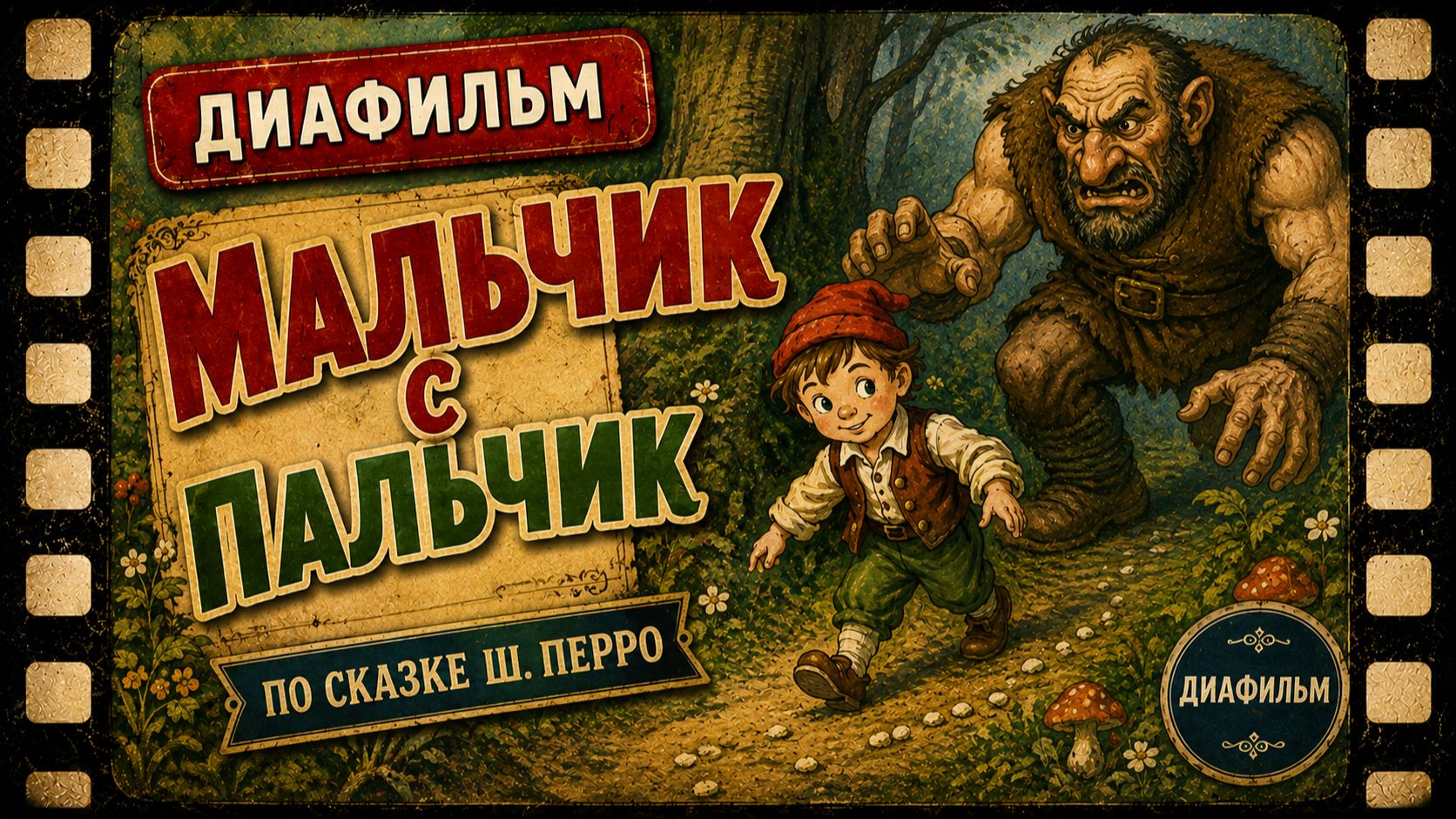 Диафильм. Мальчик с пальчик. (Озвученный)