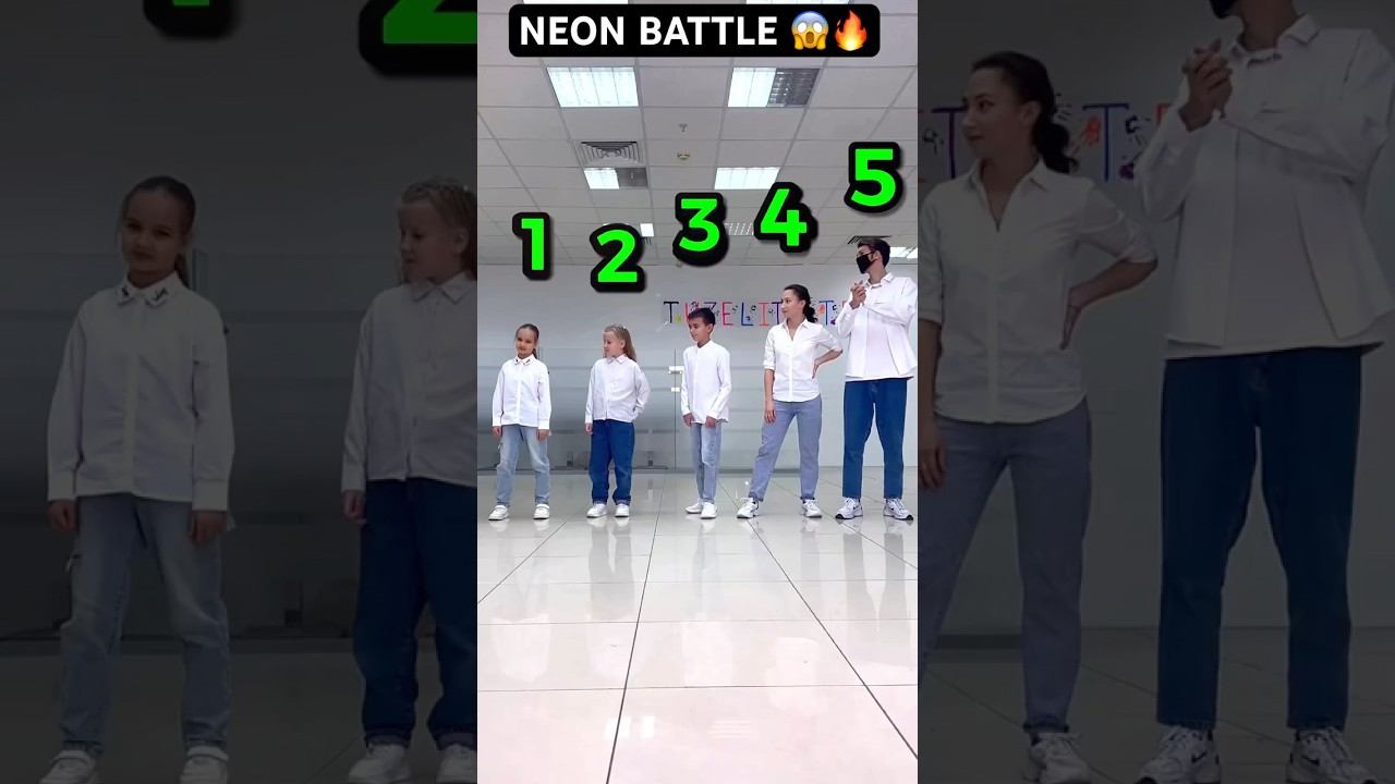 SHUFFLE BATTLE  WHO WIN ?  NEON MODE  40 M SUBS !!
