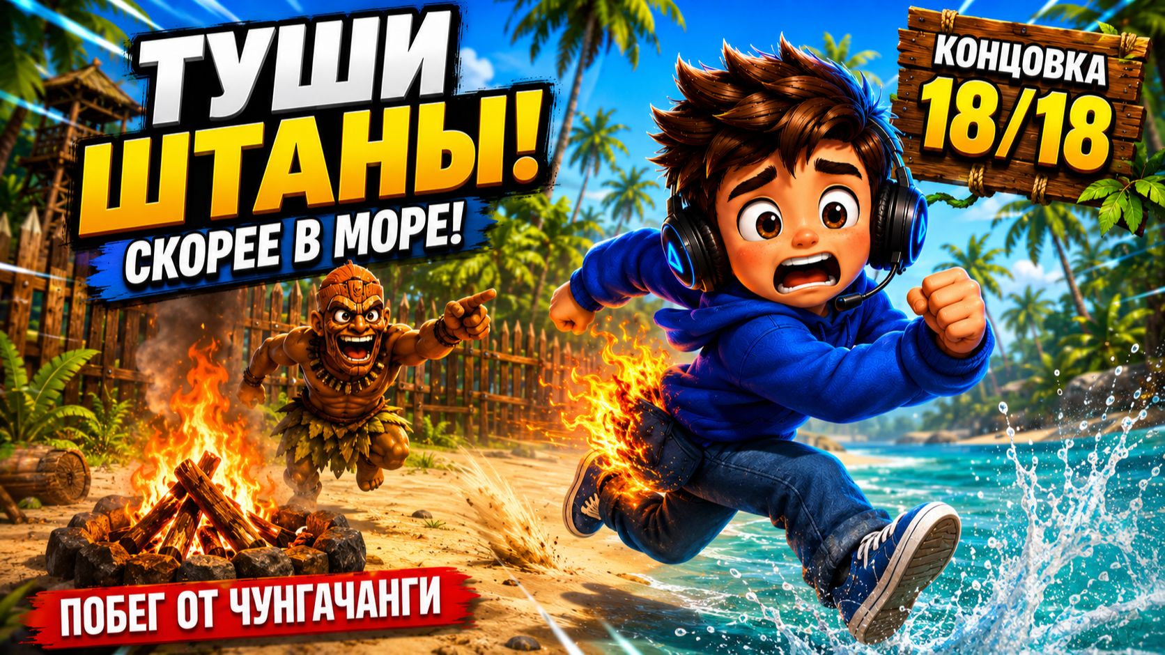 Как получить концовку 18/18 «Скорее туши штаны в море!» | Побег от ЧунгаЧанги