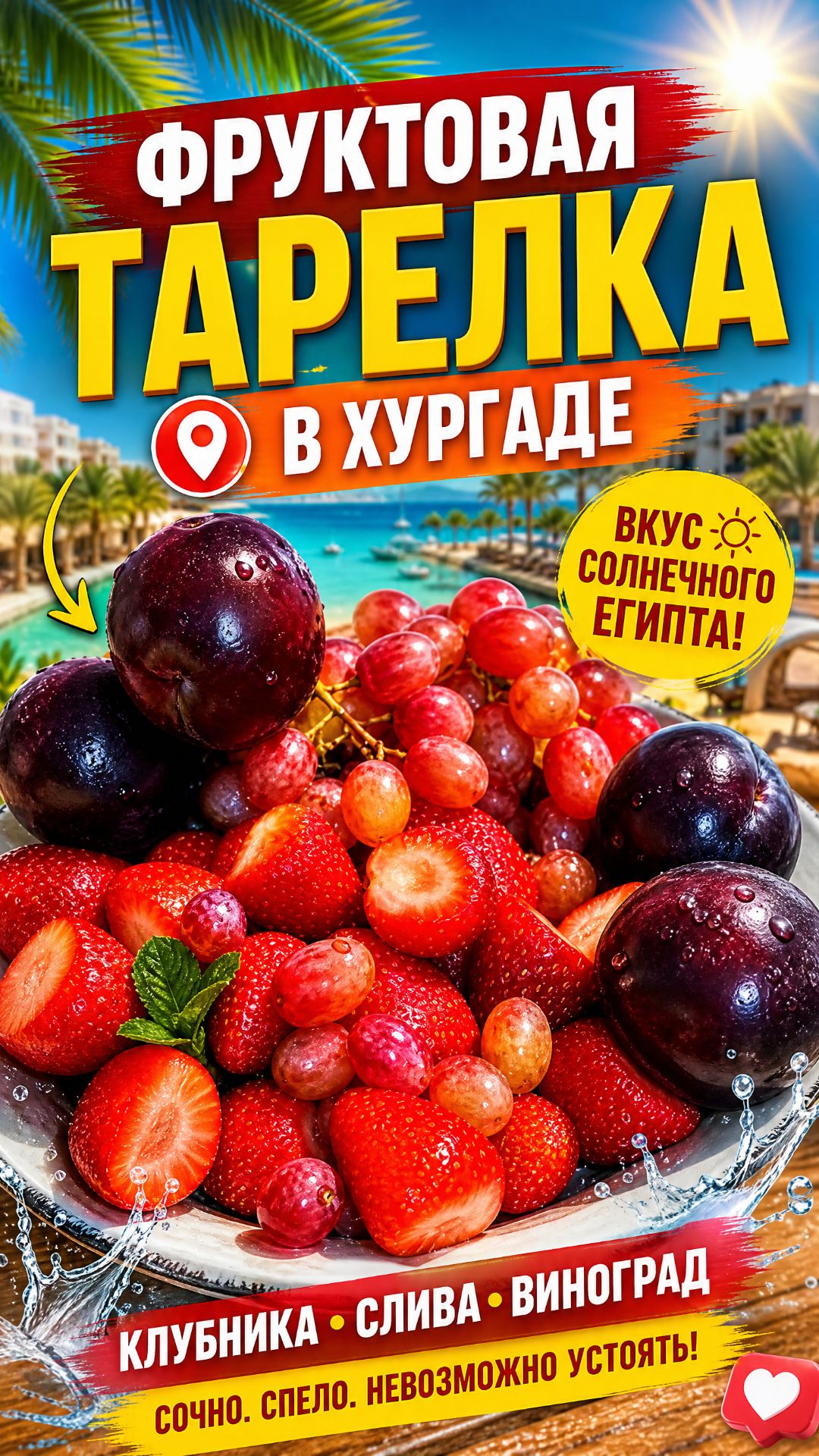 От Хургады с любовью: фруктовая тарелка, которая покоряет с первого взгляда