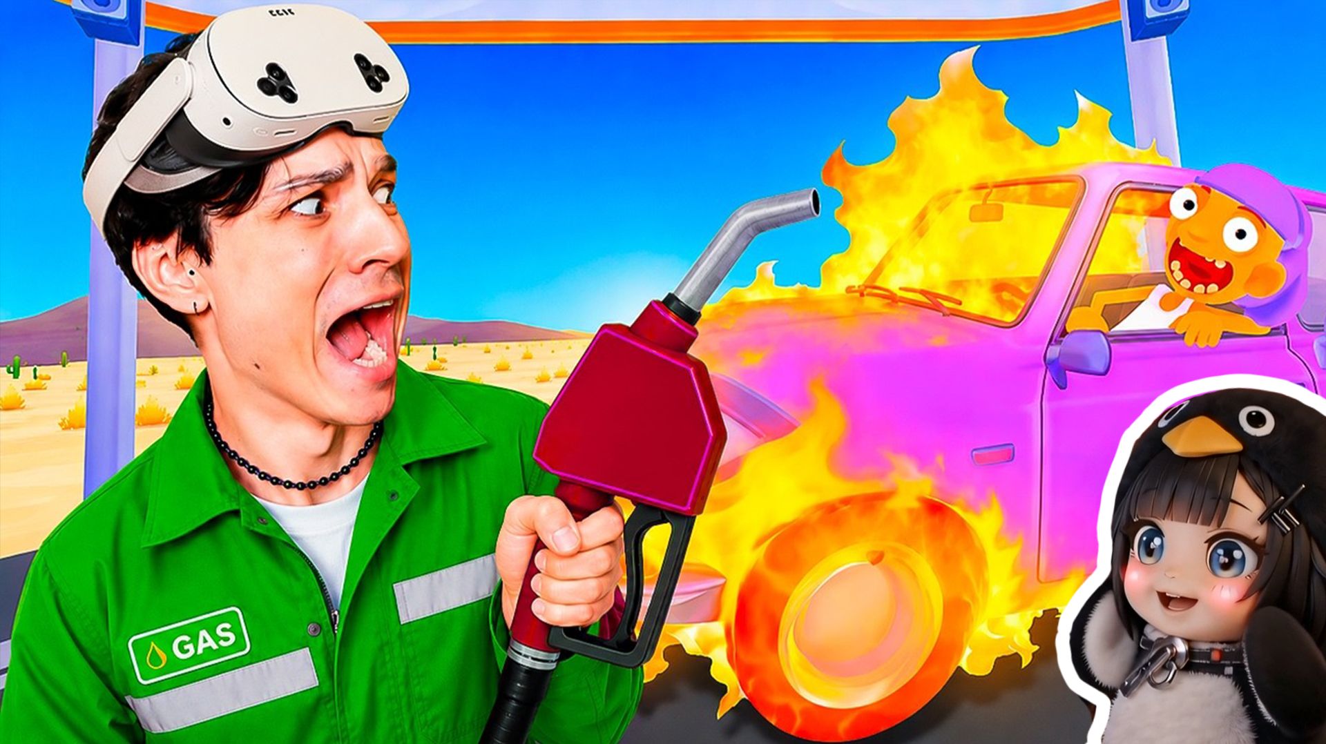 Я СЖЁГ ЗАПРАВКУ В VR 😱