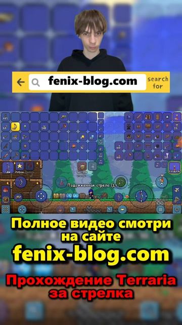 Прохождение игры Terraria от Феникса (FENIX) смотреть можно на сайте Https://fenix-blog.com
