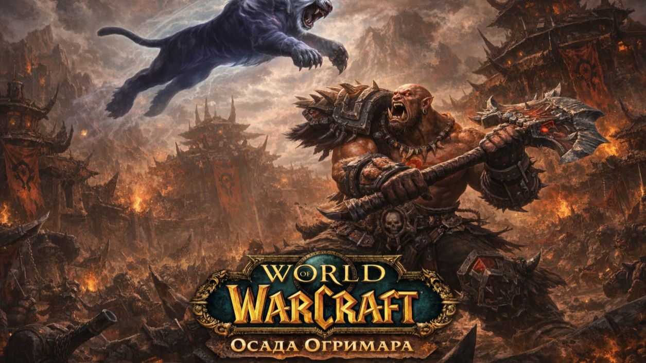 World Of Warcraft - Туманы Пандарии, рейд Осада Огримара, ХМ. 1440p