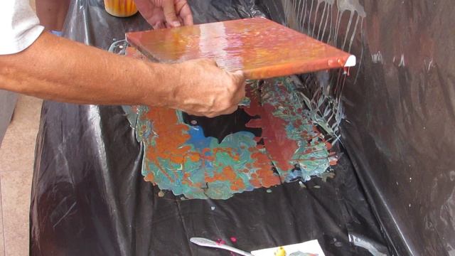 Флюид Арт «Водоворот цвета»