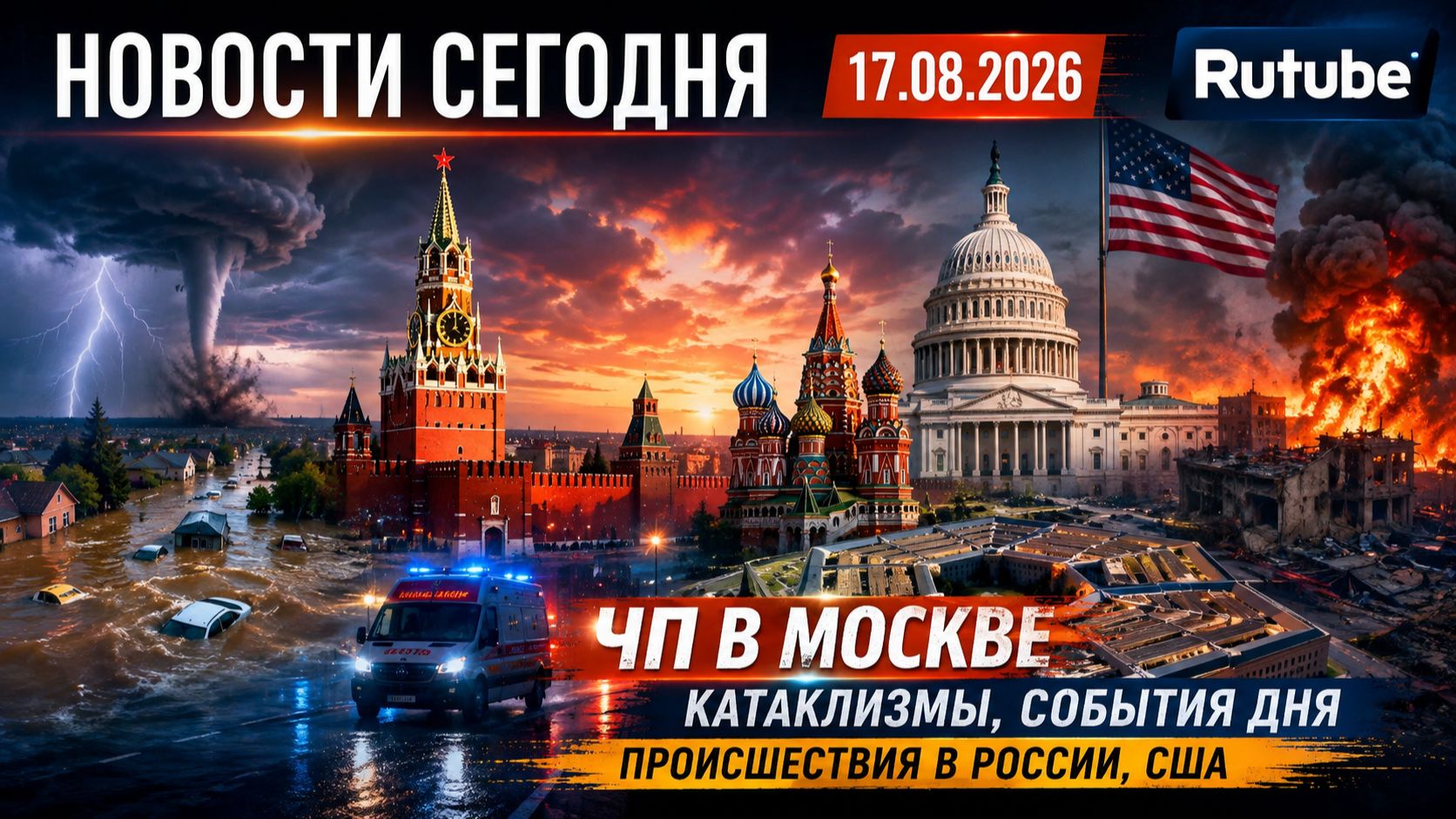 НОВОСТИ СЕГОДНЯ 17.08.2026 | ЧП в Москве, катаклизмы, события дня, происшествия в России, США