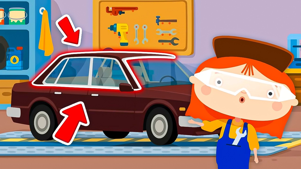 Как машина стала кабриолетом? Доктор Машинкова меняет крышу и внешний вид 🚗✨ | Для детей