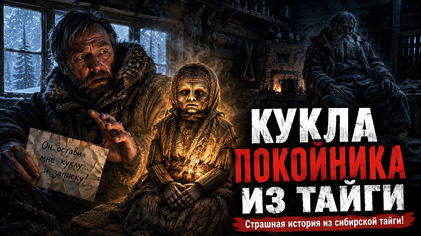 КУКЛА ПОКОЙНИКА ИЗ ТАЙГИ: Он оставил мне куклу… и записку. Страшная история из сибирской тайги!