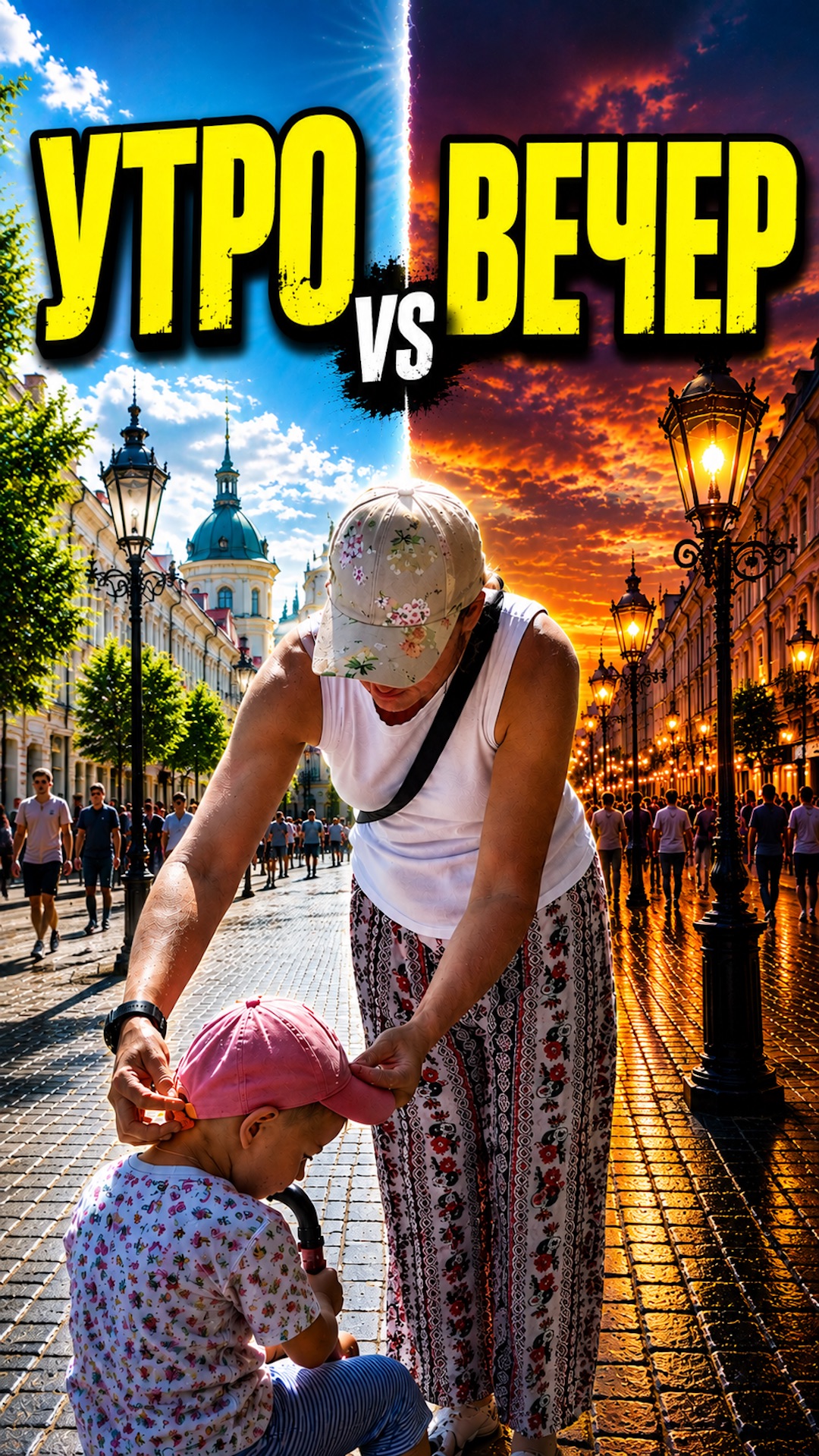  Пройди эту улицу в Казани ДВАЖДЫ! Утро vs Вечер на Баумана