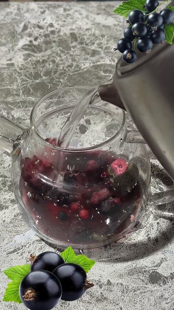Вкусный смородиновый чай