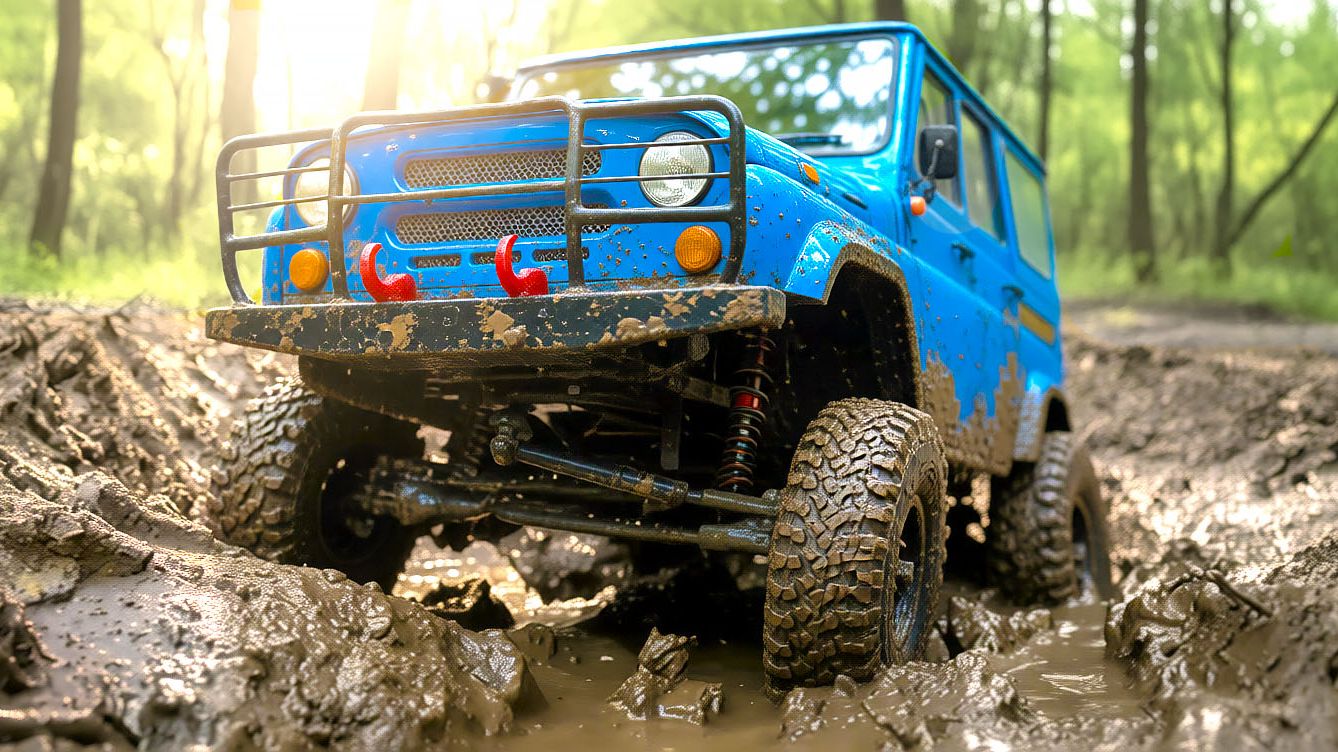 УАЗ 469 против ГЛУБОКОЙ ГРЯЗИ! Экстремальный RC оффроуд 4x4