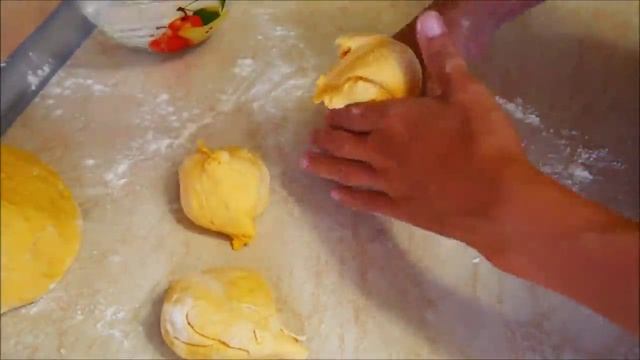 Творожно - тыквенные булочки