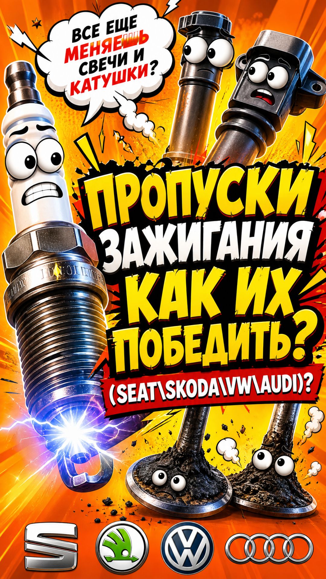 Как убрать пропуски зажигания на VAG? SEAT, SKODA, VW, AUDI.