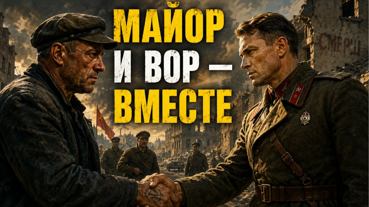 ВОР В ЗАКОНЕ И МАЙОР СМЕРША ОБЪЕДИНИЛИСЬ ПРОТИВ ОБЩЕГО ВРАГА