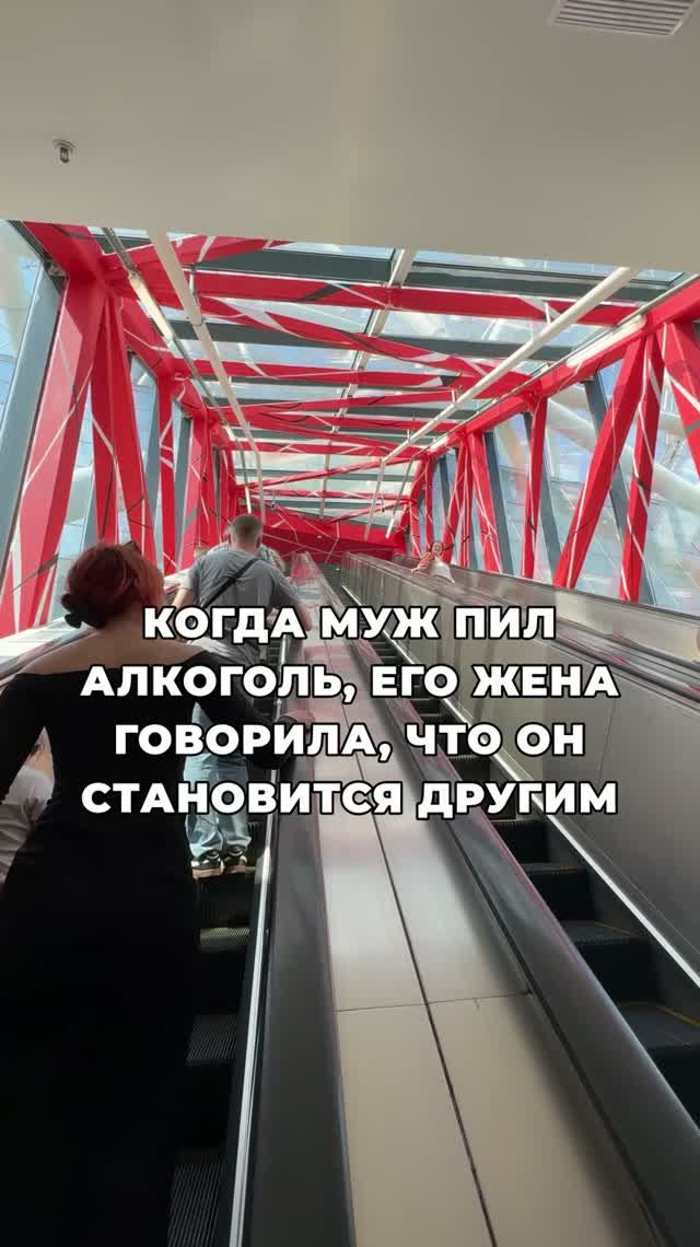 Когда муж пил алкоголь, его жена говорила, что он становится другим