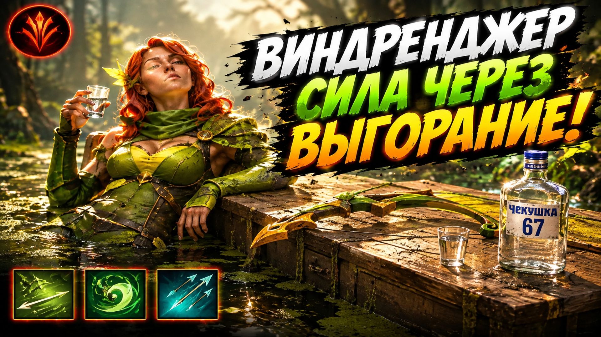 ВИНДРЕНЖЕР СИЛА ЧЕРЕЗ МОРАЛЬНОЕ ВЫГОРАНИЕ В WORLD OF DOTA!