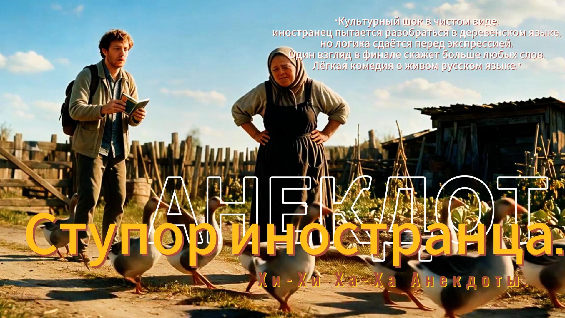 Ступор иностранцаАнекдот.
