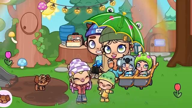 ДОЖДЛИВАЯ ПОГОДА В AVATAR WORLD - ПРОГУЛКА ПОД ЗОНТОМ ИСТОРИЯ  РУТИНА СЕМЬИ - ОБНОВЛЕНИЕ СЕРИАЛ