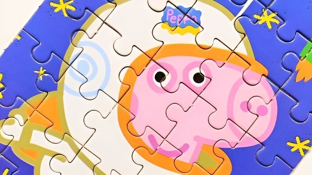 Братик Свинки Пеппы Джордж решил стать космонавтом. ПАЗЛЫ для детей Peppa Pig.