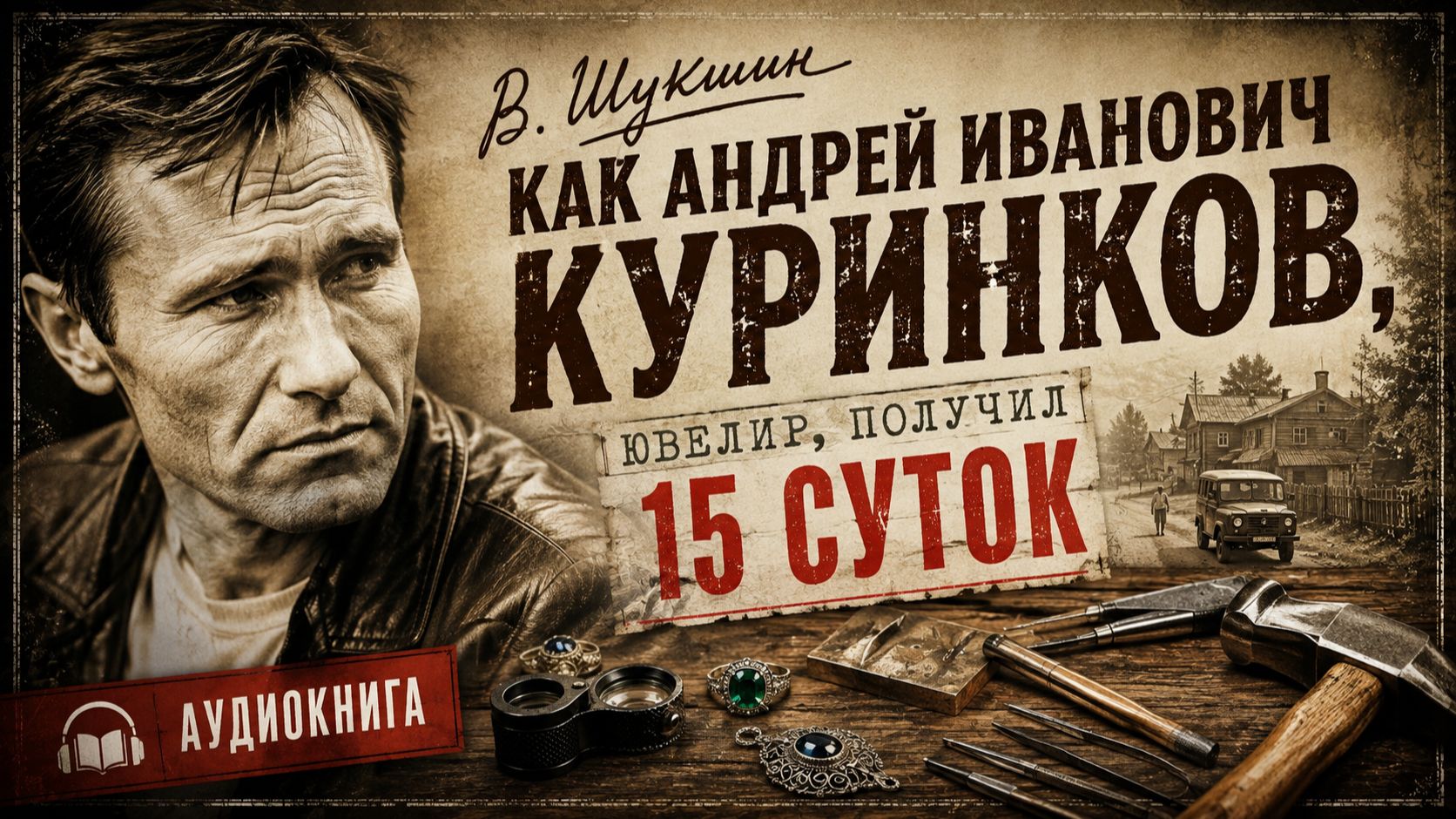 В.Шукшин. Как Андрей Иванович Куринков, ювелир, получил 15 суток. | АУДИОКНИГА.