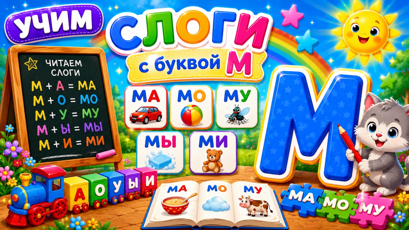 УЧИМ СЛОГИ❤️БУКВА М🥳АЛФАВИТ😍#алфавит #игры #детям #буквы #слоги #развитие #учимся