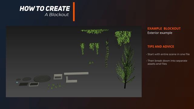 Everything I Learnt About Environment Art(Blender) Ch02_02_02.Examples-ExteriorBlockout