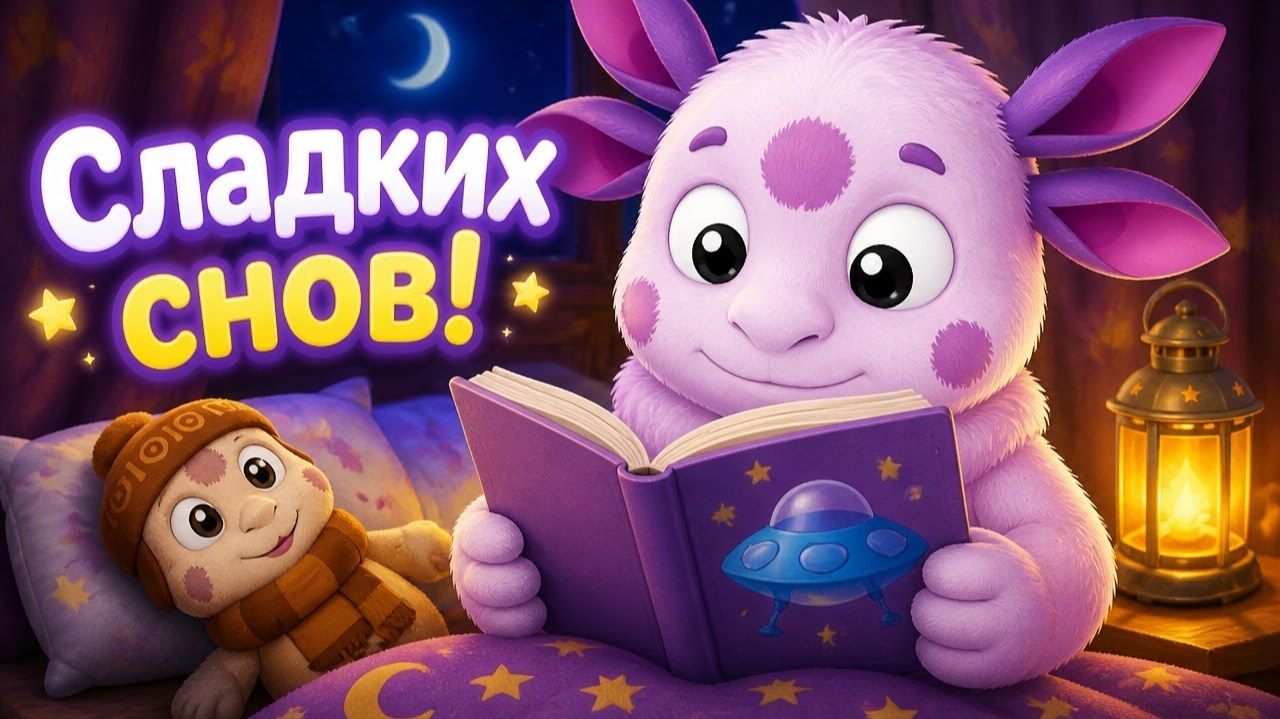 Спокоинои ночи Лунтик! Укладываем любимых героев спать