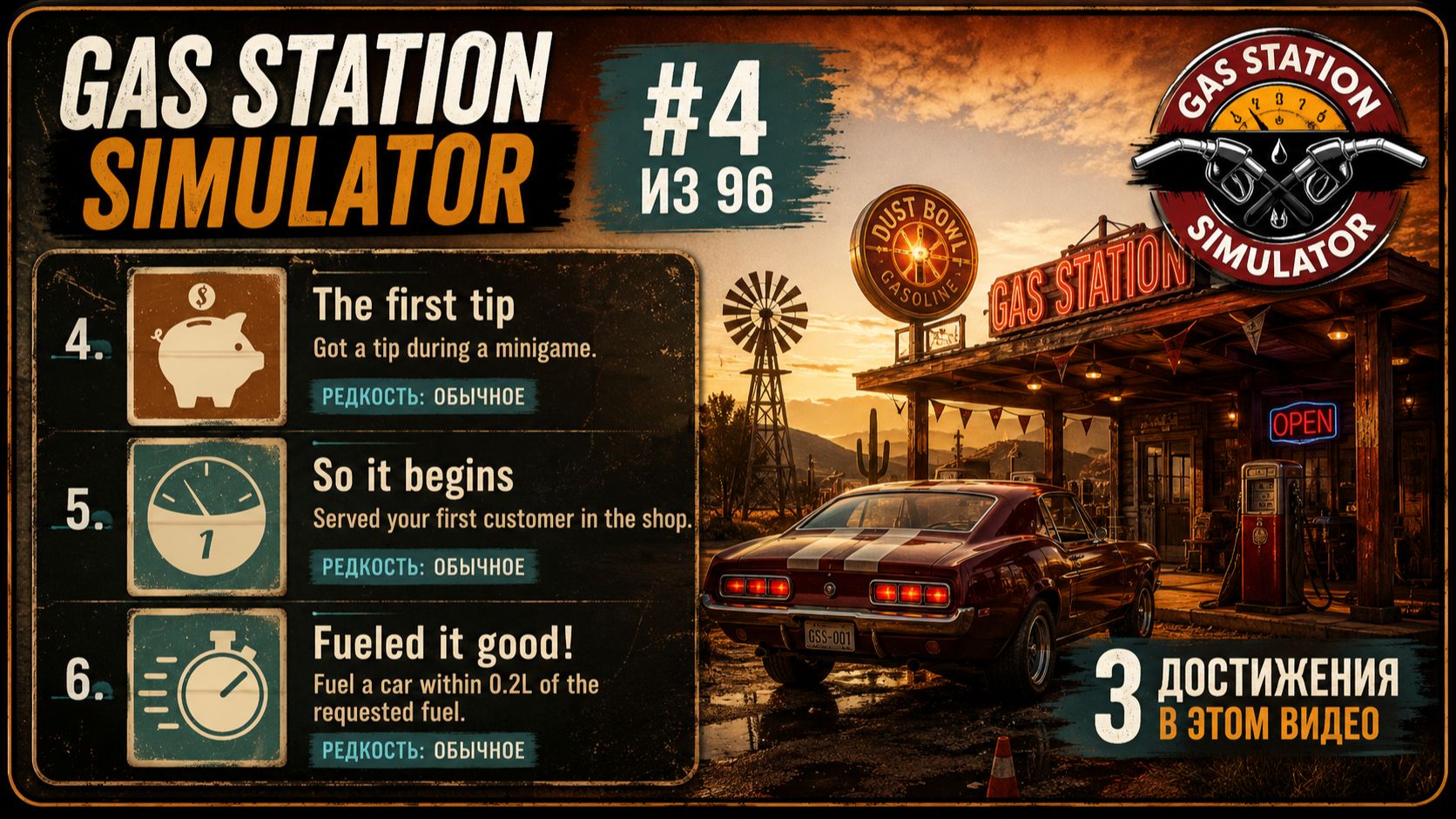 4-6. Gas Station Simulator  The first tip  So it begins  Fueled it good!  46101