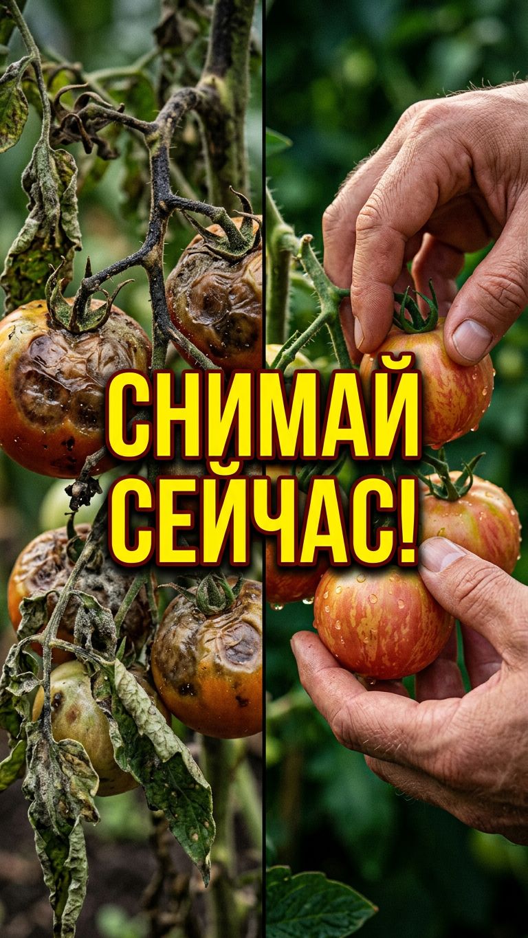 🍅 СРОЧНО СНИМАЙТЕ ТОМАТЫ! Пока не почернели: простая хитрость для сладких плодов.