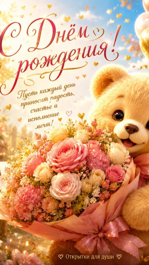 С Днём Рождения, родная! Нежное видео-поздравление для любимой женщины 💖✨