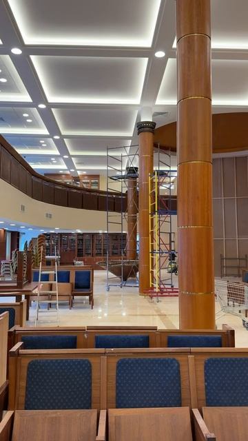 Ход ремонтных работ в южном крыле главного зала синагоги «Марьина Роща»