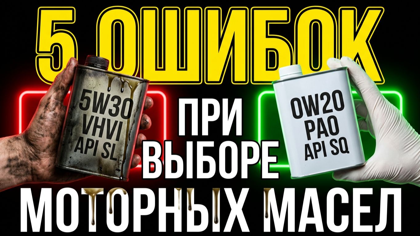 5 ошибок ПРИ ПОКУПКЕ (ВЫБОРЕ) моторного МАСЛА: 90% водителей их совершают