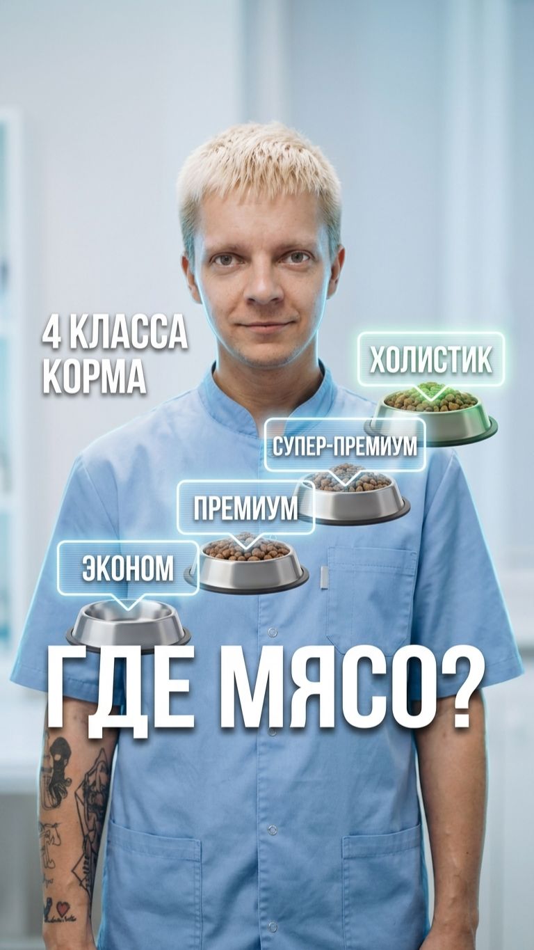 Эконом, премиум, супер-премиум, холистик: разница в составе корма 🐾