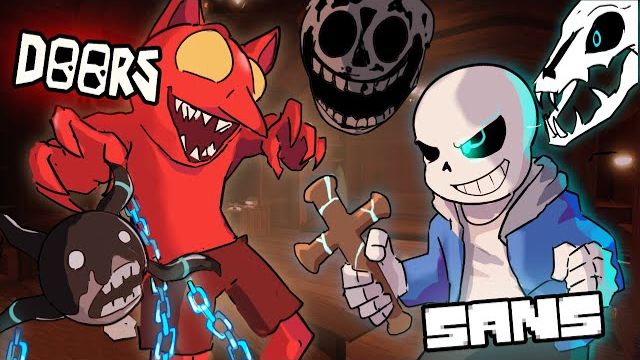 Roblox Doors Vs Undertale. Санс против монстров отеля