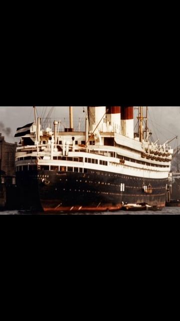 Archive footage of the Cap Arcona liner