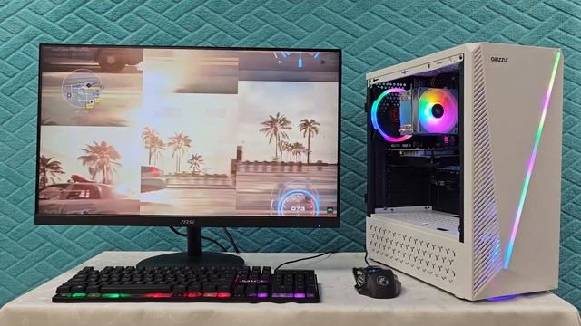 Игровой компьютер в корпусе Ginzzu SL220 White