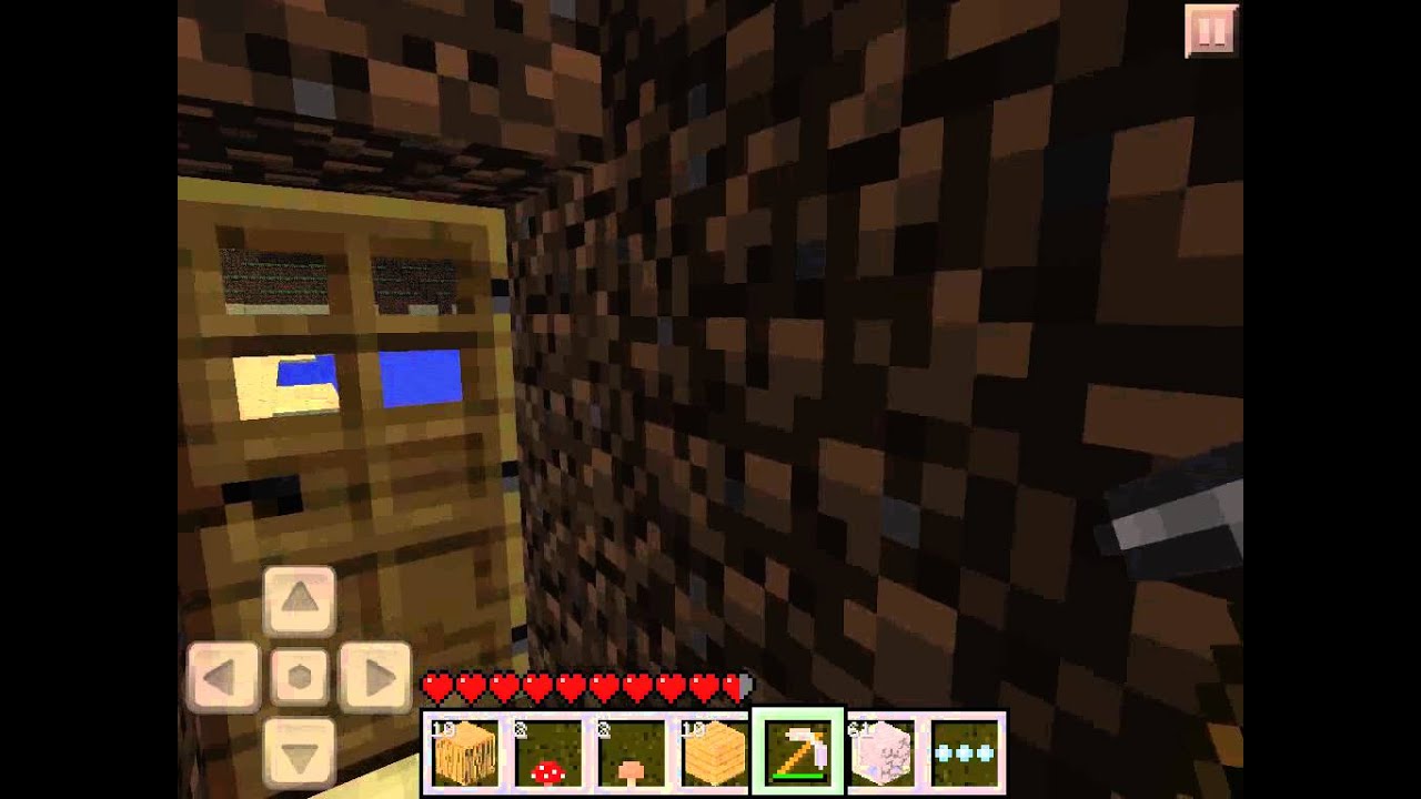 Прохождение Minecraft на IPad 2. 2 часть 1 серия.