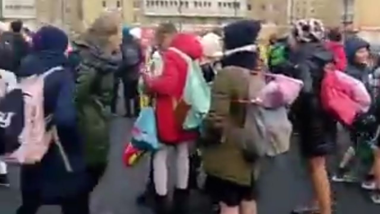 Видео эвакуации от очевидцев
