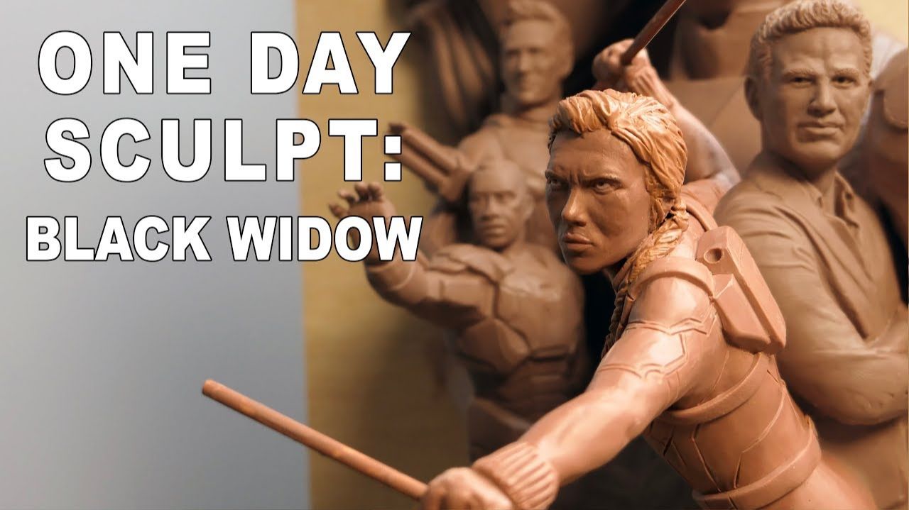 One Day Sculpt Black Widow - Timelapse