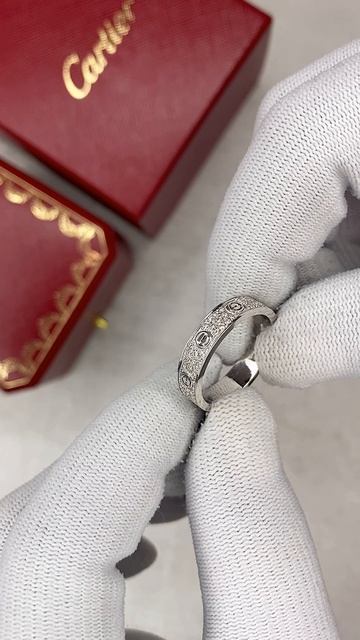 С11725 кольцо с бриллиантами в стиле Cartier Love