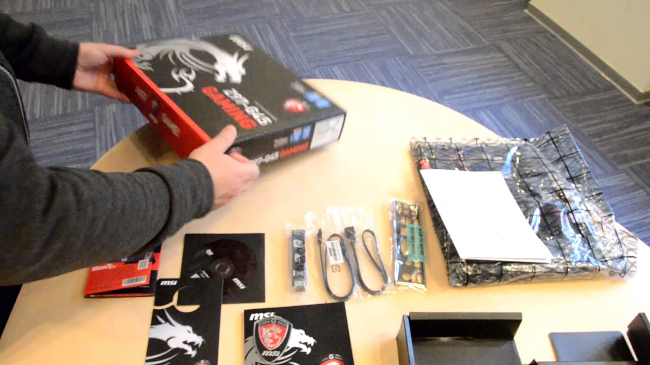 Распаковка MSI MotherBoard Z97-G45 Gaming