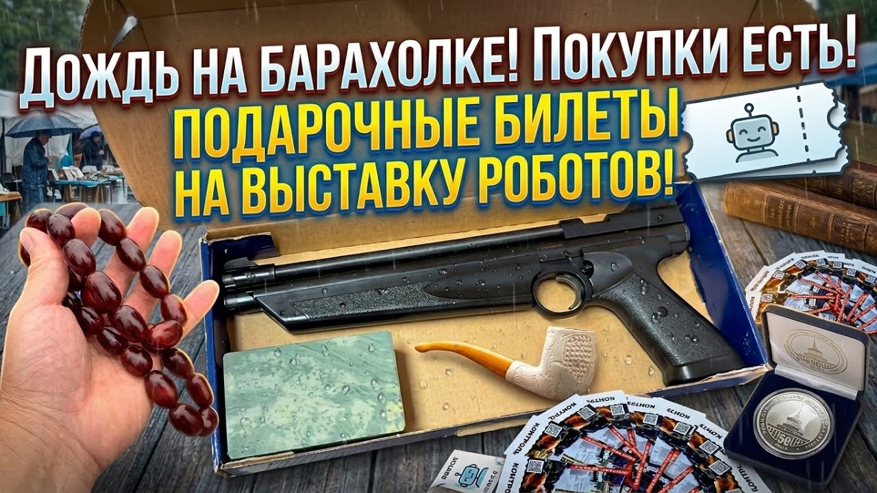 Барахолка в дождь! Бесплатные билеты на выставку! #барахолка #блошиныйрынок #почайна #петровка