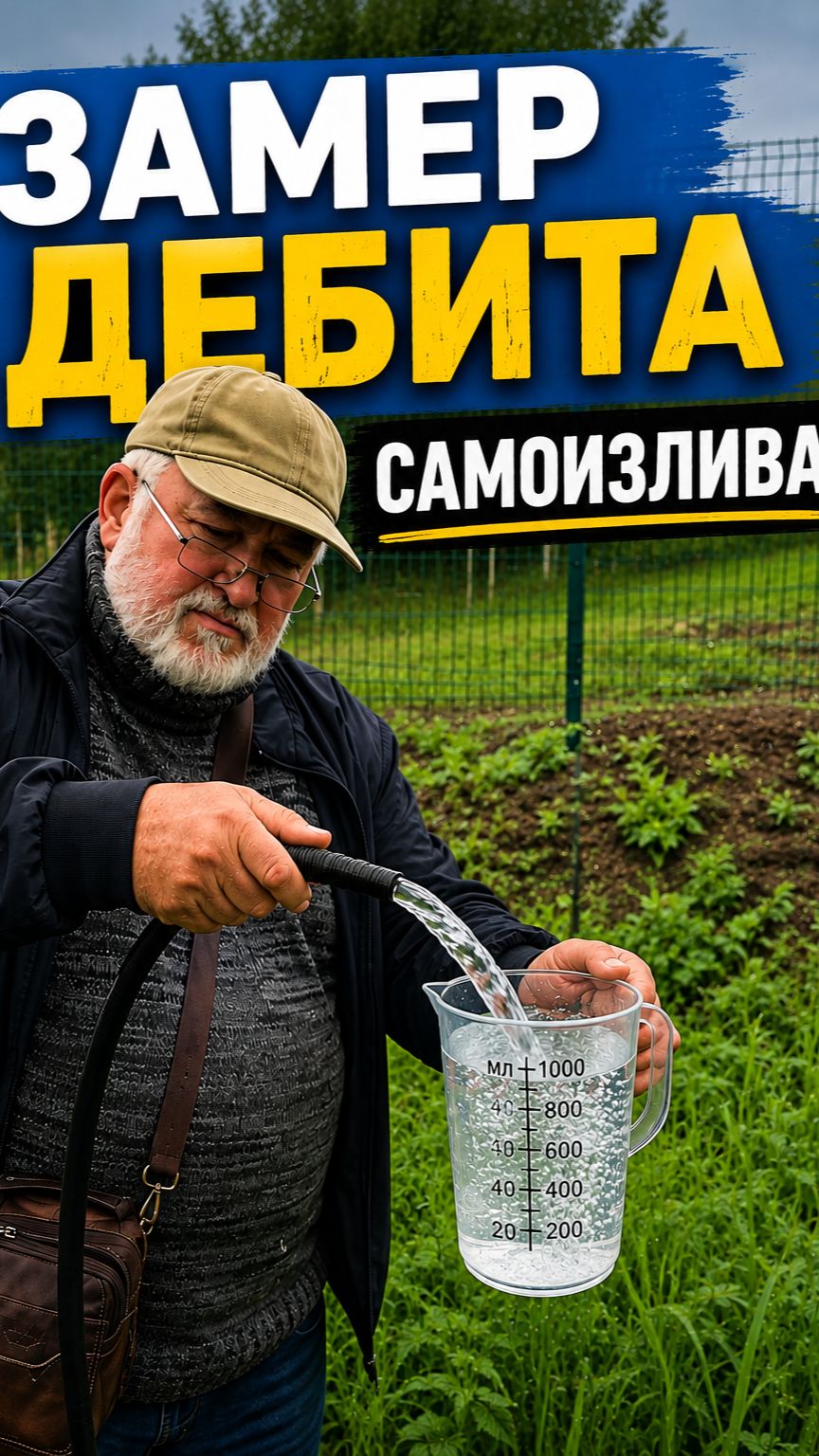 Замер самоизлива. Сделали скважину ,а вода бежит сама #вологда #стройка #каркасник #дом