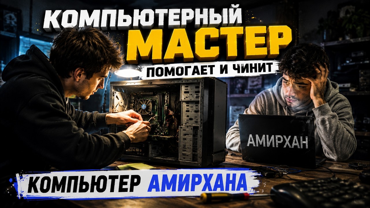 компьютерный мастер помогает и чинит компьютер амирхана зараженным вирусами петя