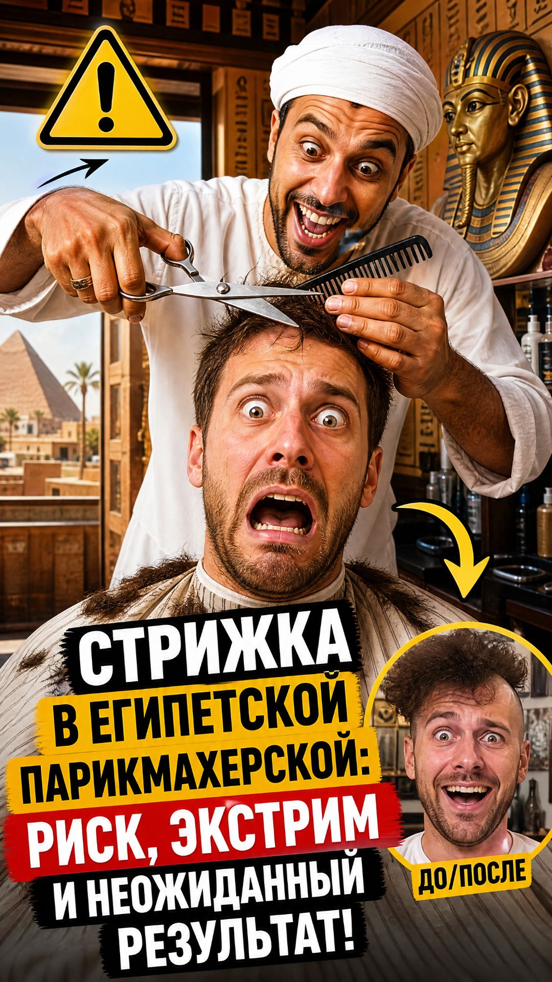 Экстремальная стрижка в Египте: на что я решился ради эксперимента