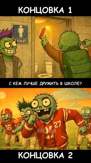 PvZ - С кем лучше дружить в школе?