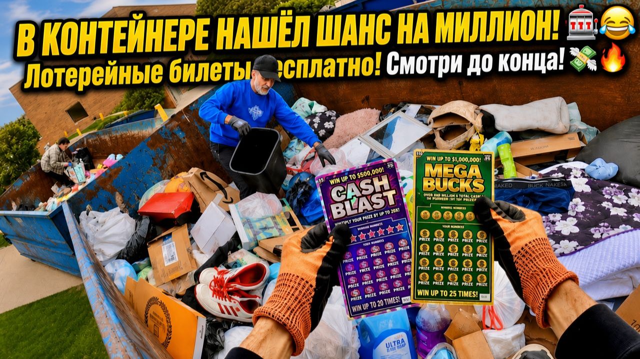 Не могу поверить, что они это выбросили… Выигрышные лотерейные билеты! Поиски в мусорных контейнерах