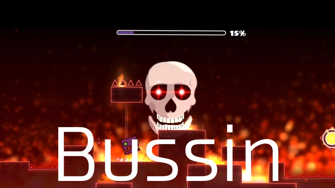Bussin geometry dash. Уровень в стиле Тик-Тока на 100