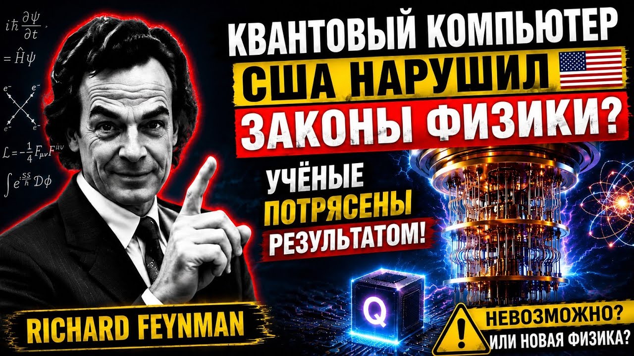 Квантовый Компьютер США Нарушил Законы Физики? Учёные Потрясены Результатом | Ричард Фейнман