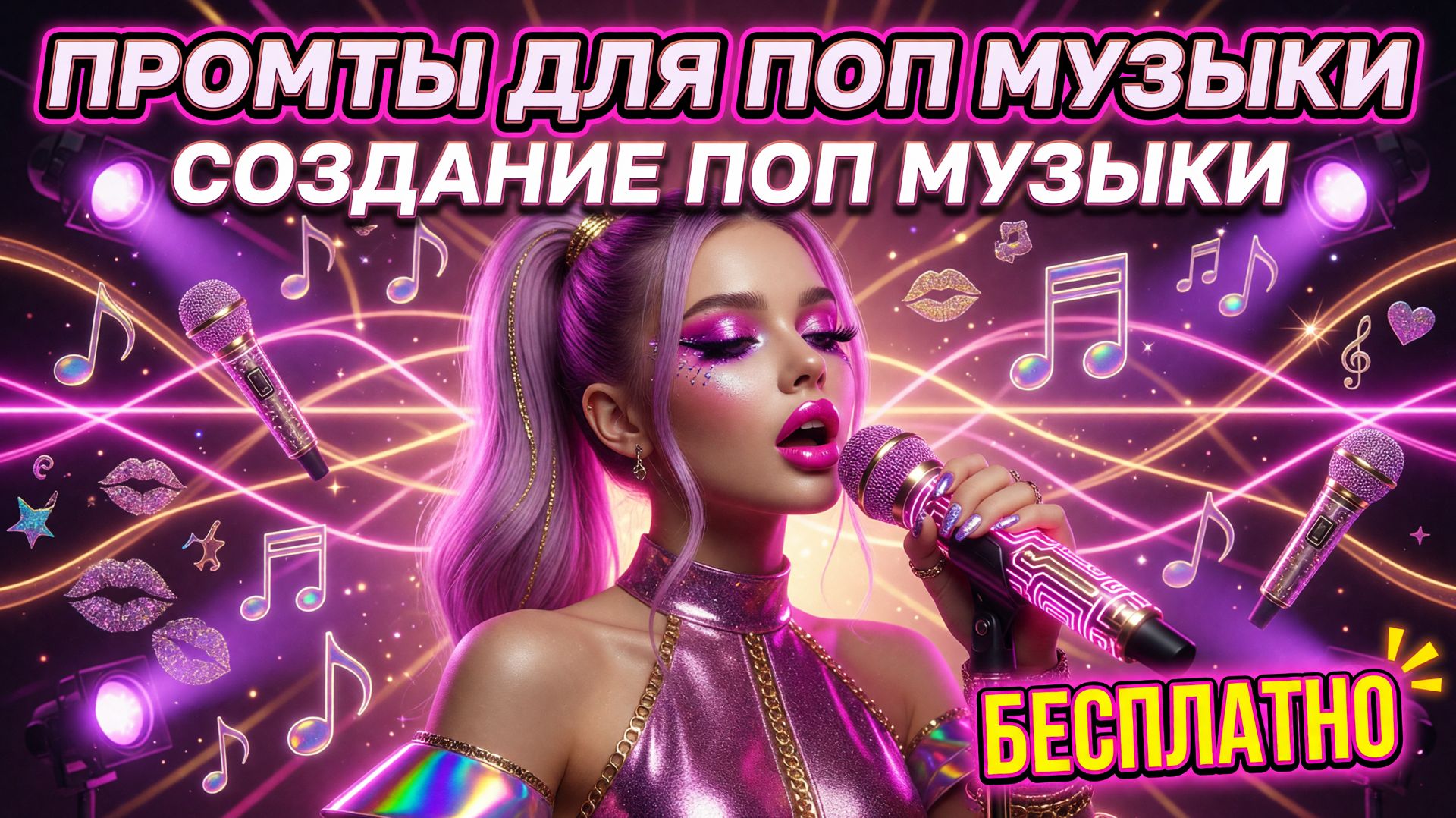 Промты для поп музыки: Готовые ИИ промты для создания поп музыки в нейросети бесплатно