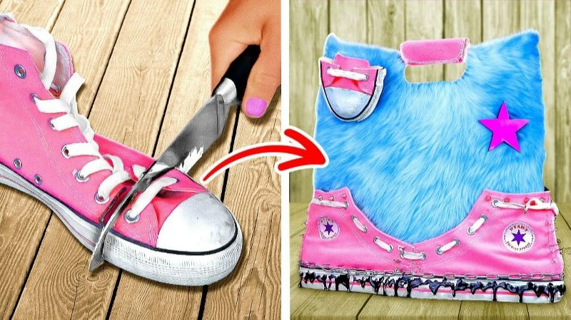 Превратите старые вещи в модные аксессуары Крутые трансформации с помощью поделок за 5 минут